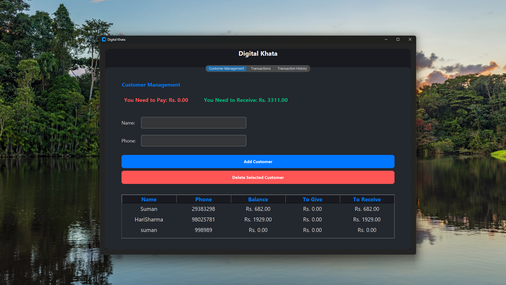 Digital Khata Software
